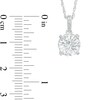 Thumbnail Image 3 of 8.0mm White Lab-Created Sapphire Pendant and Drop Earrings Set in Sterling Silver