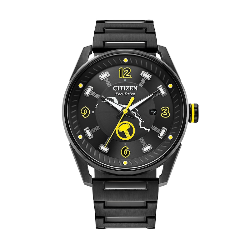 Main Image 1 of Men's Citizen Eco-Drive® ©MARVEL Avengers Thor Black Watch (Model: BM6987-50W)