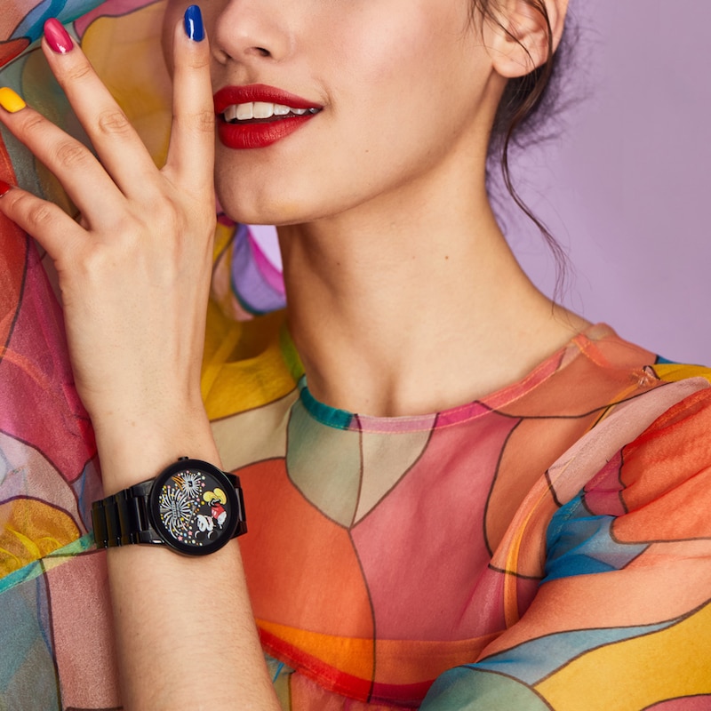 Main Image 2 of Citizen Eco-Drive® Mickey Mouse & Friends Fiesta Black Watch (Model: AU1095-57W)