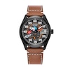 Men's Citizen Eco-DriveÂ®Â Mickey Mouse & Friends Baseball Brown Leather Strap Watch (Model:Â BV1089-05W)