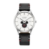 Thumbnail Image 1 of Citizen Eco-Drive® Mickey Mouse & Friends Shadow Black Leather Strap Watch with White Dial (Model: BV1130-03W)