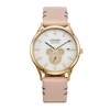 Citizen Eco-DriveÂ®Â Mickey Mouse & Friends Shadow Gold-Tone Pink Leather Strap Watch (Model:Â BV1132-08W)