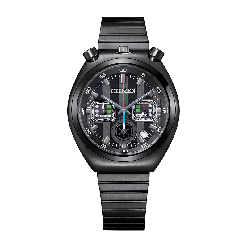 Main Image 1 of Men's Citizen Eco-Drive® Star Wars™ Tsuno Darth Vader Black IP Chronograph Watch (Model: AN3669-52E)