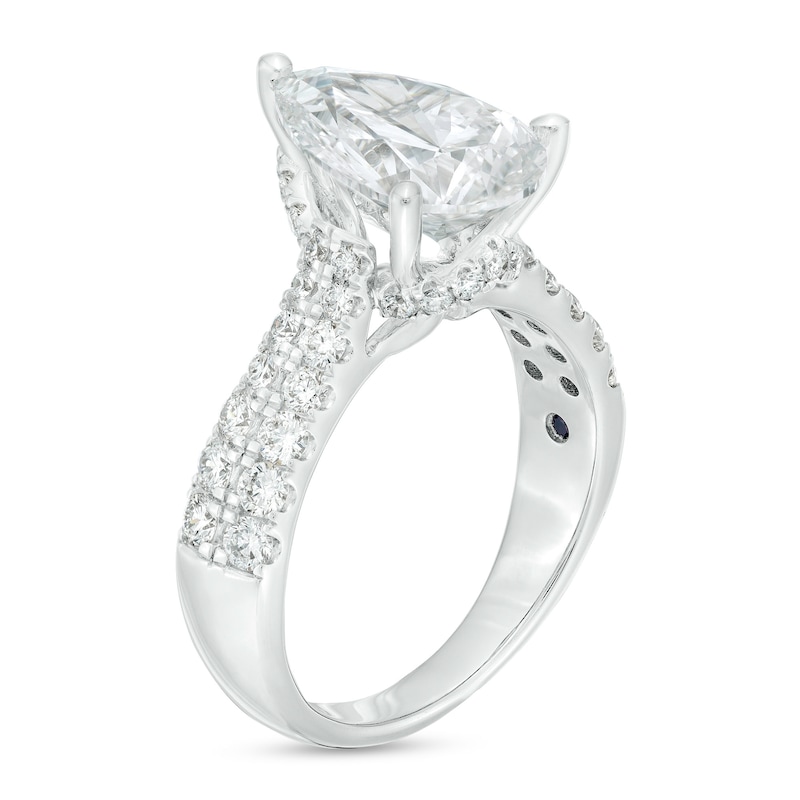 Main Image 3 of Vera Wang Love Collection 3-3/4 CT. T.W. Lab-Grown Diamond Double Row Engagement Ring in 14K White Gold (F/VS2)