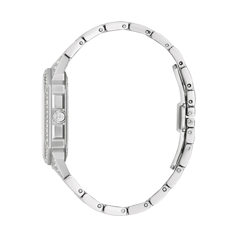 Main Image 2 of Men's Bulova Octava Crystal Watch with Octagonal Silver-Tone Dial (Model: 96A285)