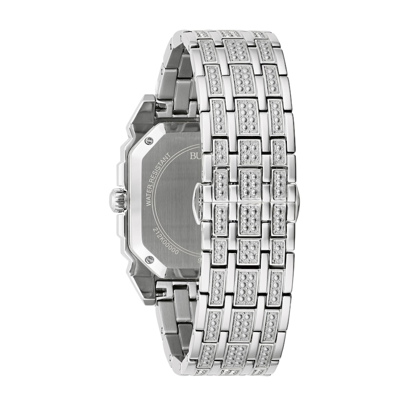 Main Image 3 of Men's Bulova Octava Crystal Watch with Octagonal Silver-Tone Dial (Model: 96A285)