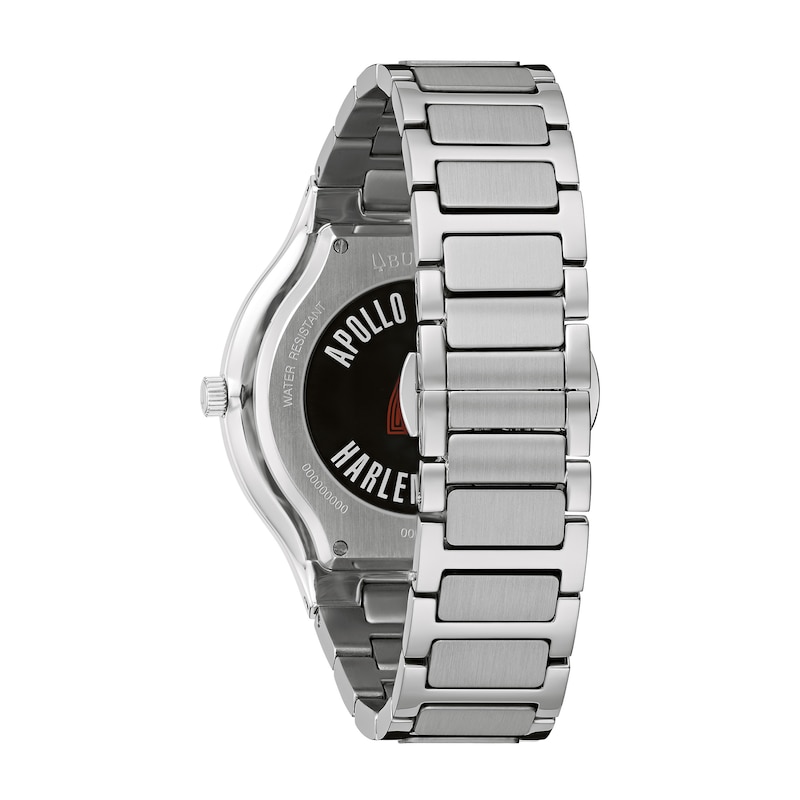Main Image 3 of Men's Bulova Apollo Watch with Black Dial (Model: 96A296)