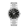 Thumbnail Image 3 of Men's Bulova Crystal Watch with Black Dial and Cross Pendant Box Set (Model: 96K110) - 24"