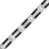 Thumbnail Image 3 of Diamond Accent Industrial Dog Tag and Cross Pendant with Link Bracelet Set in Stainless Steel and Black Ion-Plate