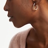 Thumbnail Image 2 of Textured Twist Hoop Earrings in 14K Two-Tone Gold