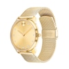 Thumbnail Image 2 of Men's Movado Bold® Thin Crystal Accent Gold-Tone IP Mesh Watch with Gold-Tone Dial (Model: 3600903)