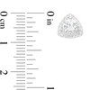 Thumbnail Image 5 of White Lab-Created Sapphire Trillion Frame Pendant, Ring and Stud Earrings Set in Sterling Silver - Size 7