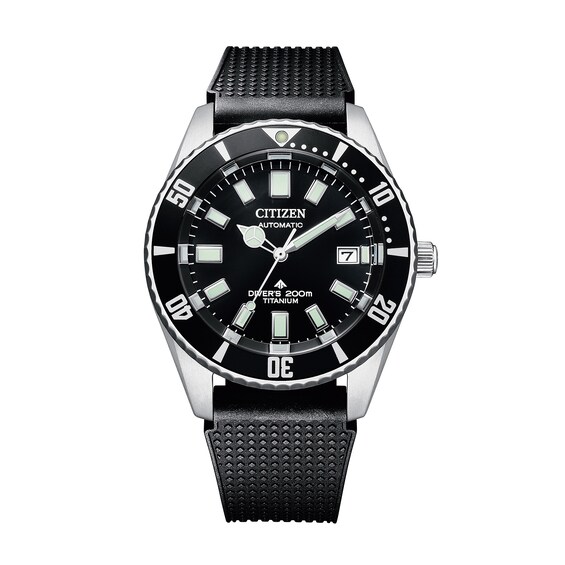 Men's Citizen Automatic Super Titaniumâ¢ Watch With Black Dial (Model:Â NB6021-17E)