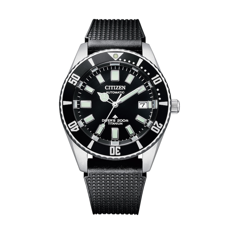 Men's Citizen Automatic Super Titanium™ Watch with Black Dial (Model: NB6021-17E)