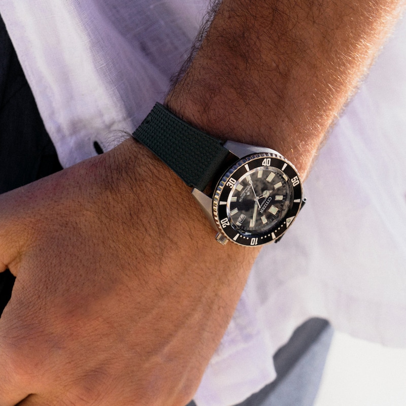 Main Image 2 of Men's Citizen Automatic Super Titanium™ Watch with Black Dial (Model: NB6021-17E)
