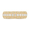 Thumbnail Image 3 of 1/2 CT. T.W. Diamond Art Deco Triple Row Anniversary Band in 14K Gold