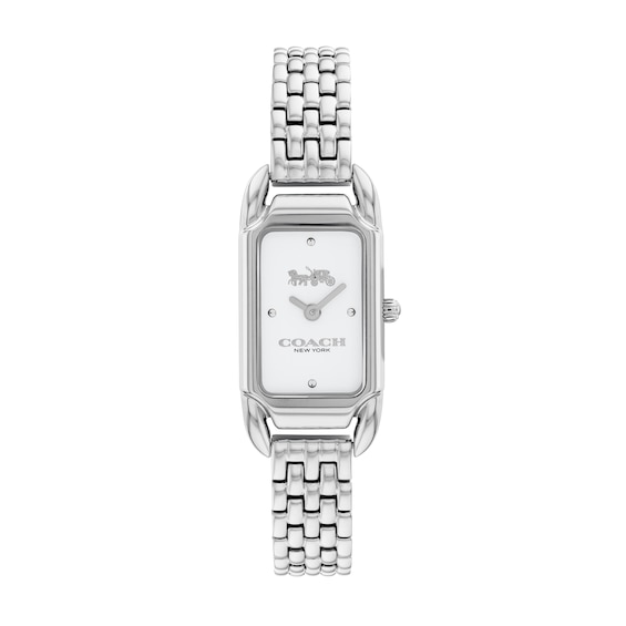 Ladies' Coach Cadie Watch with Rectangular White Dial (Model: 14504035)