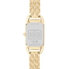Thumbnail Image 3 of Ladies' Coach Cadie Gold-Tone Watch with Rectangular White Dial (Model: 14504036)