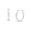 Thumbnail Image 1 of Child's 6.0mm Tube Hoop Earrings in 14K White Gold