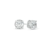 Thumbnail Image 0 of 3 CT. T.W. Certified Lab-Created Diamond Solitaire Hidden Frame Stud Earrings in 10K White Gold (I/I1)