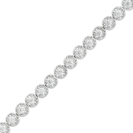 4 CT. T.W. Certified Lab-Grown Diamond Tennis Bracelet in 10K White Gold (I/I1) – 7.25"