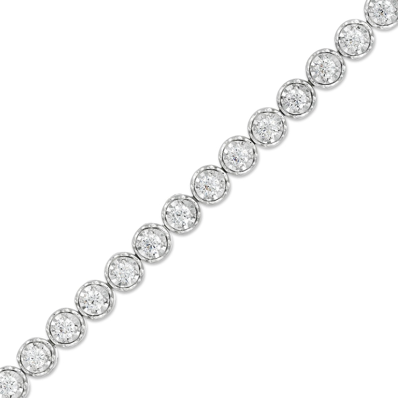 Main Image 1 of 4 CT. T.W. Certified Lab-Grown Diamond Tennis Bracelet in 10K White Gold (I/I1) – 7.25"