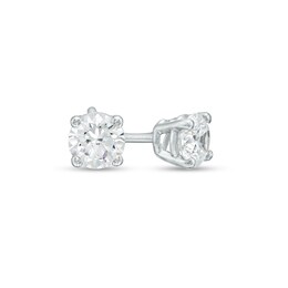 3/4 CT. T.W. Certified Lab-Created Diamond Solitaire Stud Earrings in 10K White Gold (I/I1)