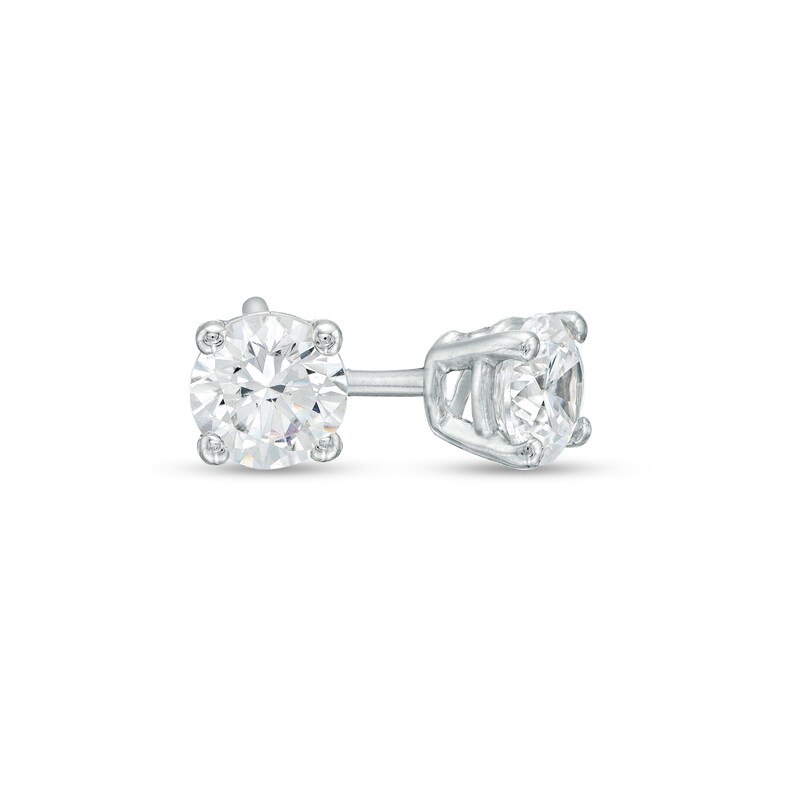 Main Image 1 of 3/4 CT. T.W. Certified Lab-Grown Diamond Solitaire Stud Earrings in 10K White Gold (I/I1)