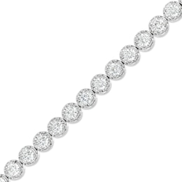 8 CT. T.W. Certified Lab-Created Diamond Tennis Bracelet in 10K White Gold (I/I1) – 7.25&quot;