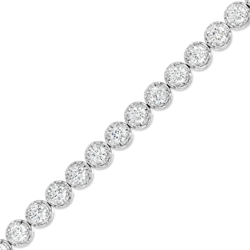 Main Image 1 of 8 CT. T.W. Certified Lab-Grown Diamond Tennis Bracelet in 10K White Gold (I/I1) – 7.25"