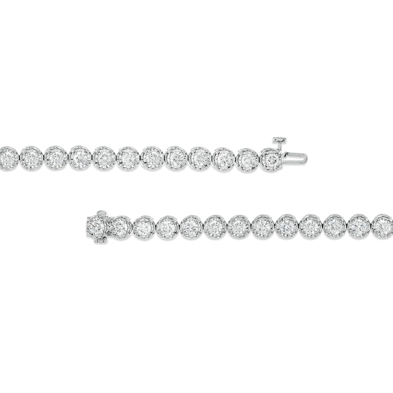 Main Image 3 of 8 CT. T.W. Certified Lab-Grown Diamond Tennis Bracelet in 10K White Gold (I/I1) – 7.25"