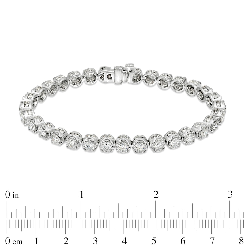 8 CT. T.W. Certified Lab-Created Diamond Tennis Bracelet in 10K White Gold (I/I1) – 7.25"