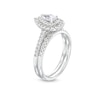 Thumbnail Image 3 of 1 CT. T.W. Pear-Shaped Diamond Frame Bridal Set in 14K White Gold (I/I1)