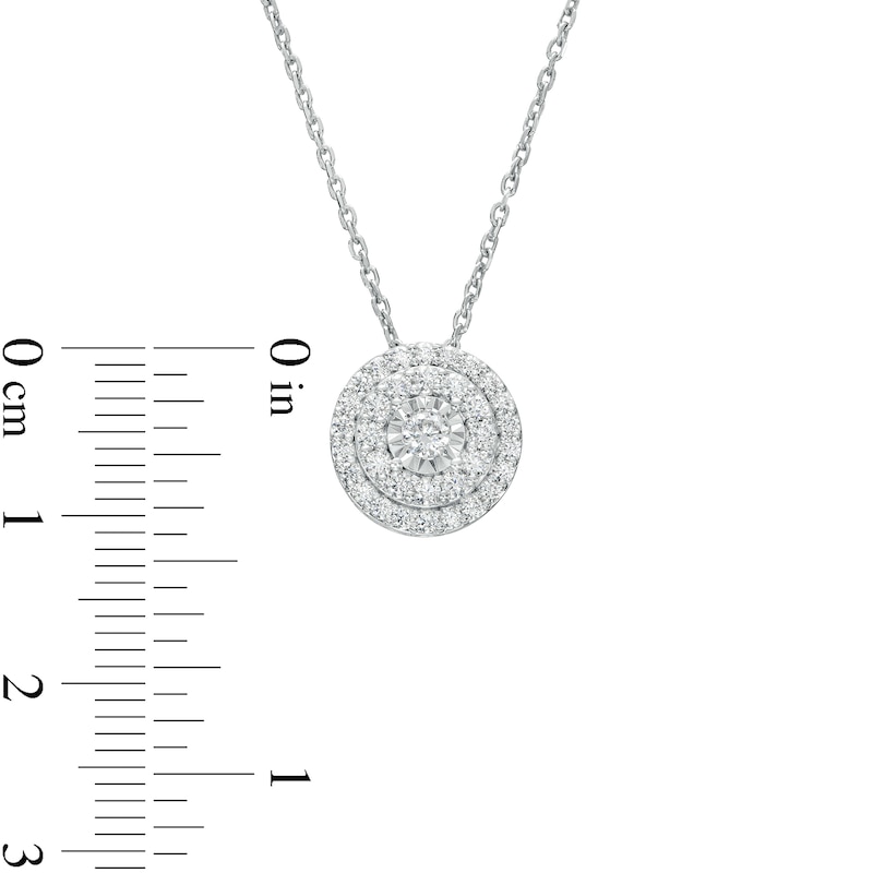 Main Image 2 of 1 CT. T.W. Multi-Diamond Frame Pendant and Stud Earrings Set in Sterling Silver
