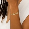 Thumbnail Image 2 of "blessed" Script Bolo Bracelet in 10K Gold – 9"
