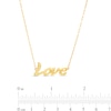 Thumbnail Image 3 of "Love" Script Necklace in 10K Gold