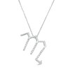 Thumbnail Image 1 of 1/8 CT. T.W. Diamond Scorpio Zodiac Sign Outline Pendant in Sterling Silver