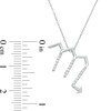 Thumbnail Image 3 of 1/8 CT. T.W. Diamond Scorpio Zodiac Sign Outline Pendant in Sterling Silver