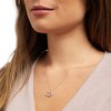 Thumbnail Image 2 of 1/20 CT. T.W. Diamond Cancer Zodiac Sign Outline Pendant in Sterling Silver