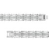 Thumbnail Image 3 of Men's 1 CT. T.W. Diamond Link Bracelet in Stainless Steel – 8.75"
