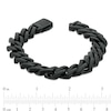 Thumbnail Image 4 of Men's 1/2 CT. T.W. Square-Shaped Black Multi-Diamond Bracelet in Stainless Steel with Black Ion Plate – 8.75"