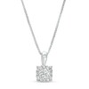 Thumbnail Image 1 of 1/2 CT. T.W. Diamond Frame Pendant in 10K White Gold
