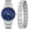 Thumbnail Image 2 of Men's Caravelle by Bulova Watch with Blue Dial and Bracelet Box Set (Model: 43K101)