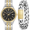 Thumbnail Image 2 of Men's Caravelle by Bulova Two-Tone Watch with Black Dial and Bracelet Box Set (Model: 45K000)