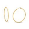 Thumbnail Image 0 of Oro Diamante™ 55.0mm Diamond-Cut Tube Hoop Earrings in 14K Gold