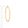 Thumbnail Image 2 of Oro Diamante™ 55.0mm Diamond-Cut Tube Hoop Earrings in 14K Gold
