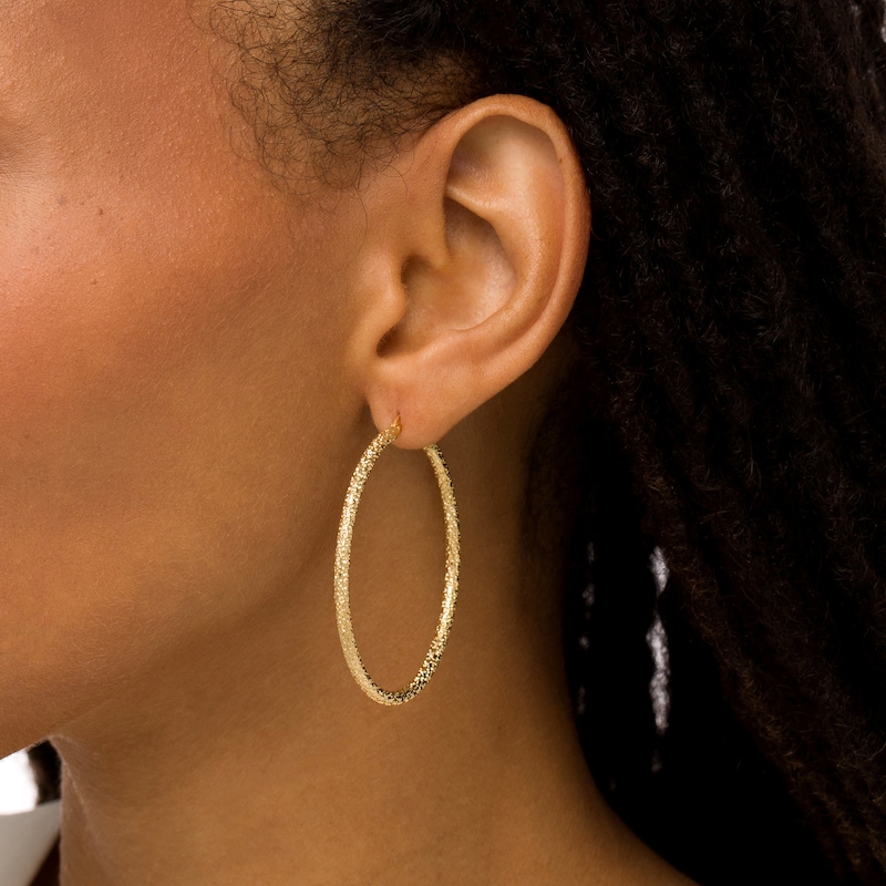 Rubi - Small Hoop Earring - Gold Plated Tubular