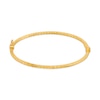 Thumbnail Image 1 of Italian Brilliance™ 2.5mm Diamond-Cut Glitter Bangle in Hollow 14K Gold
