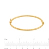 Thumbnail Image 3 of Italian Brilliance™ 2.5mm Diamond-Cut Glitter Bangle in Hollow 14K Gold