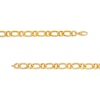 Thumbnail Image 2 of Oro Diamante™ 2.0mm Diamond-Cut Link Chain Bracelet in Hollow 14K Gold – 7.25"